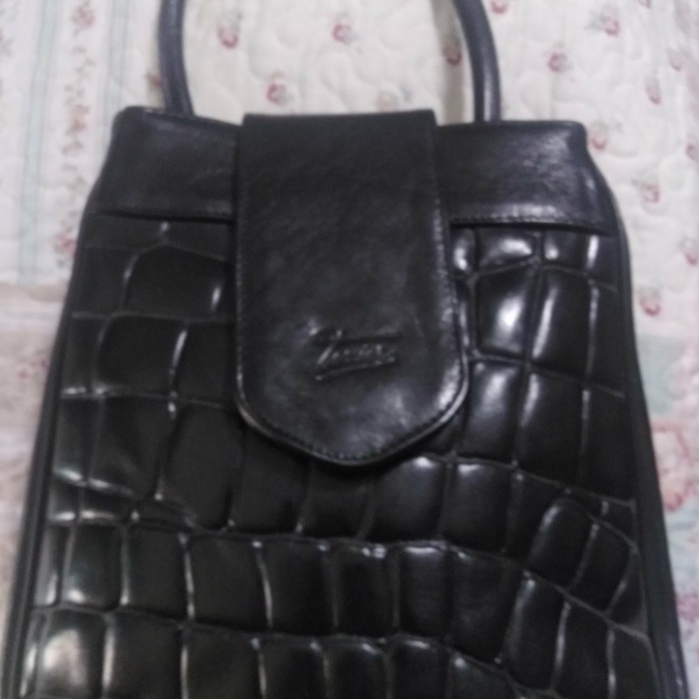 Genuine Texier Embossed Leather Alligator Bag